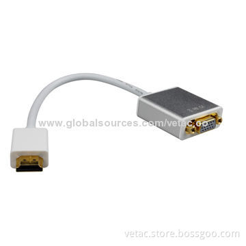 HDMI to VGA Converter with Audio, Plug-and-play Function